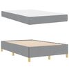 vidaXL Cadre de lit avec matelas Gris clair 120 x 190 cm tissu