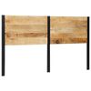 vidaXL T&ecirc;te de lit 180 cm bois massif manguier et fer
