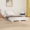 vidaXL Cadre de lit sans matelas blanc 100x200 cm bois de pin massif