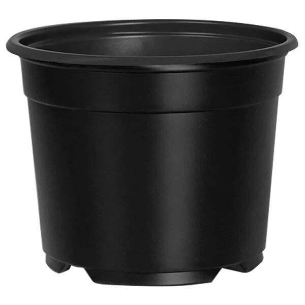 vidaXL Pot &agrave; fleurs 100 pcs Noir &Oslash; 15 x 12,5 cm Plastique