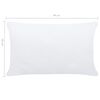 vidaXL Garnitures de coussin 2 pcs 60x40 cm Blanc