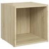 vidaXL Ensemble de meubles TV 3 pcs Ch&ecirc;ne sonoma Bois d'ing&eacute;nierie