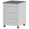 Germania Armoire sur roulettes GW-Profi 2.0 42x49x61 cm Gris clair