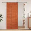 vidaXL Porte de grange Marron 80 x 2,5 x 208 cm Bois de pin massif