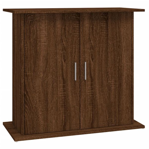 vidaXL Support pour aquarium chêne marron 81x36x73cm bois d'ingénierie