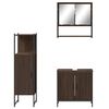 vidaXL Ensemble de meubles de salle de bain 3 pcs Chêne marron