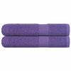 vidaXL Serviettes FROGN 2 pcs violet 100x200 cm 360 g/m&sup2;