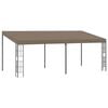 vidaXL Belv&eacute;d&egrave;re mural 6x3 m Taupe Tissu