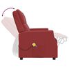 vidaXL Fauteuil de massage inclinable 2 places rouge bordeaux
