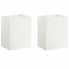vidaXL Cache-pot de jardin 2 pc Blanc 40 x 30 x 50 cm