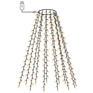 vidaXL Guirlande lumineuse d'arbre de No&euml;l 150 LED Blanc froid 150 cm