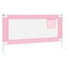 vidaXL Barri&egrave;re de s&eacute;curit&eacute; de lit d'enfant Rose 160x25 cm Tissu
