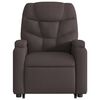 vidaXL Fauteuil inclinable marron fonc&eacute; tissu