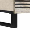 vidaXL Table basse Beige et Noir 100 x 54 x 40 cm Bois d'acacia massif