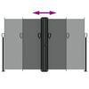 vidaXL Auvent latéral rétractable anthracite 160x1000 cm