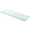 vidaXL Panneaux d'&eacute;tag&egrave;re 2 pcs Verre Transparent 100 x 30 cm