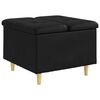 vidaXL Ottoman avec rangement Noir 60 x 60 x 45 cm Simili cuir