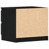 vidaXL Cabinet de chevet 2 pcs Ch&ecirc;ne noir 50 x 40 x 43,5 cm