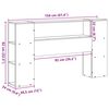 vidaXL T&ecirc;te de lit avec rangement 150 cm bois massif de pin