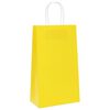 vidaXL Sacs en papier 50 pcs avec poign&eacute;es jaune 21x11x36 cm