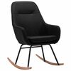 vidaXL Chaise &agrave; bascule Noir Tissu