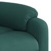 vidaXL Fauteuil inclinable de massage vert foncé tissu