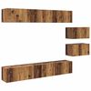 vidaXL Ensemble meuble TV 8 pc Bois ancien Bois d'ing&eacute;nierie