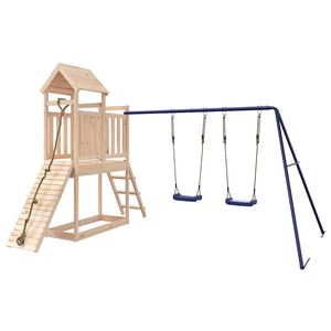 vidaXL Aire de jeux d'ext&eacute;rieur bois de pin massif
