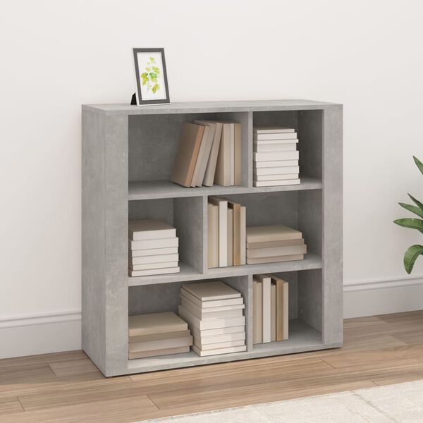 vidaXL Buffet Gris b&eacute;ton 80x30x80 cm Bois d'ing&eacute;nierie