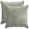 vidaXL Housse de coussin 2 pc HOUTEN Vert 70 x 70 cm Tissu Chenille