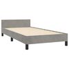 vidaXL Cadre de lit sans matelas gris clair 90x200 cm velours