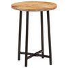 vidaXL Table basse 35x35x45 cm bois de manguier solide et fer
