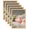 vidaXL Collage de cadres photo 5 pcs de table Ch&ecirc;ne clair 13x18 cm