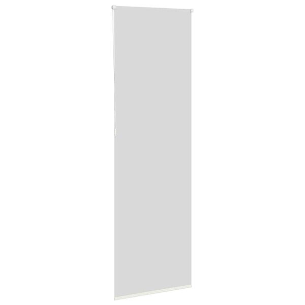vidaXL Store enrouleur occultant blanc cass&eacute; 80x210cm largeur du tissu