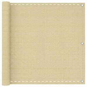 vidaXL &Eacute;cran de balcon Beige 75 x 700 cm HDPE et Aluminium