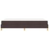 vidaXL Lit &agrave; ressorts avec matelas Marron fonc&eacute; 120 x 200 cm tissu