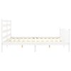 vidaXL Cadre de lit sans matelas blanc 200x200 cm bois massif de pin