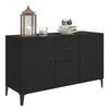vidaXL Buffet noir 100x36x60 cm bois d'ingénierie