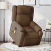 vidaXL Fauteuil inclinable de massage &eacute;lectrique Marron Tissu