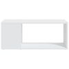 vidaXL Meuble TV Blanc 80x24x32 cm Bois d'ing&eacute;nierie