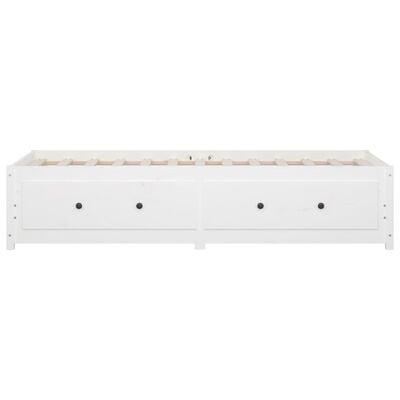 vidaXL Lit de jour sans matelas blanc 90x190 cm bois de pin massif