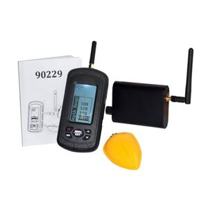 vidaXL D&eacute;tecteur de poissons noir