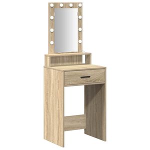 vidaXL Table de Toilette Marron 50 x 41 x 140 cm Bois d'ing&eacute;nierie