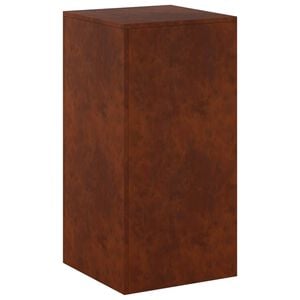 vidaXL Support de Plante Rouill&eacute; 40 x 40 x 80 cm Acier patin&eacute;