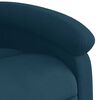 vidaXL Fauteuil inclinable de massage &eacute;lectrique bleu velours