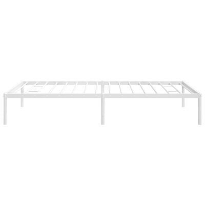 vidaXL Cadre de lit métal sans matelas blanc 100x190 cm