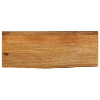 vidaXL Dessus de table à bord vivant 90x30x2,5 cm bois massif manguier