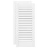 vidaXL Porte d'armoire &agrave; persiennes blanc 61,5x29,5 cm