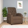 vidaXL Fauteuil inclinable &eacute;lectrique Marron Tissu