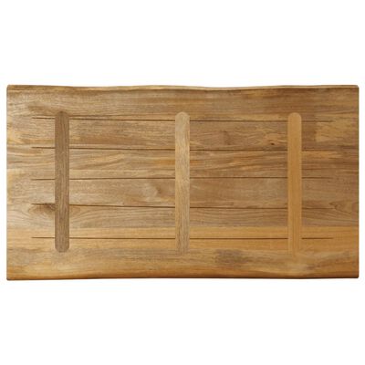 vidaXL Dessus de table bord vivant 120x60x3,8 cm bois de manguier brut